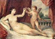 RENI, Guido Reclining Venus with Cupid France oil painting artist
